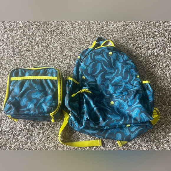 Crate and Barrel kids backpack and lunch box - Picture 1 of 6